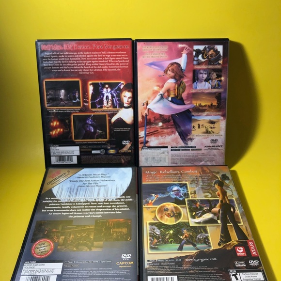 PS2 Game Bundle 4x: Devil May Cry, Final Fantasy X, Onimusha, Kya Dark Beginning - Picture 2 of 14
